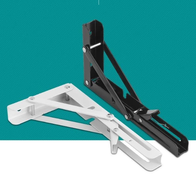 Foldable Triangle Wall Shelf Bracket Retractable Support Shelf Bracket
