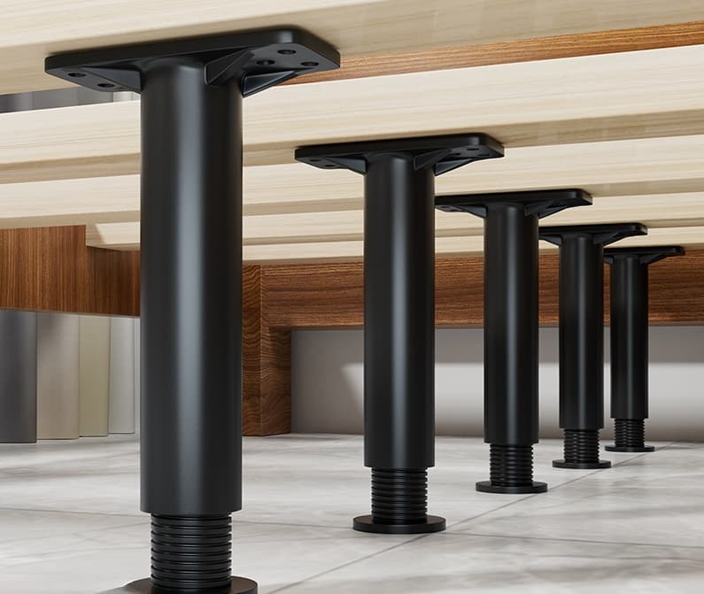 Bed Base Support Bar, Bed Slat Support Bracket, Crossbeam Fixing Support Column, Bed Frame Support Rod Feet