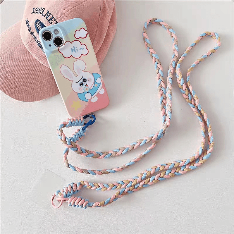 Simple Creative Woven Phone Lanyard Crossbody Neck Strap Phone Case Strap