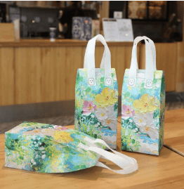 Disposable Insulated Milk Tea Bag Non-woven Takeaway Packaging Bag Aluminium Foil Coffee Drink Carrier