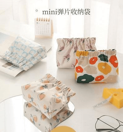Snap Closure Storage Pouch - Lipstick, Coin, Sanitary Pads Organiser for Inside Bag
