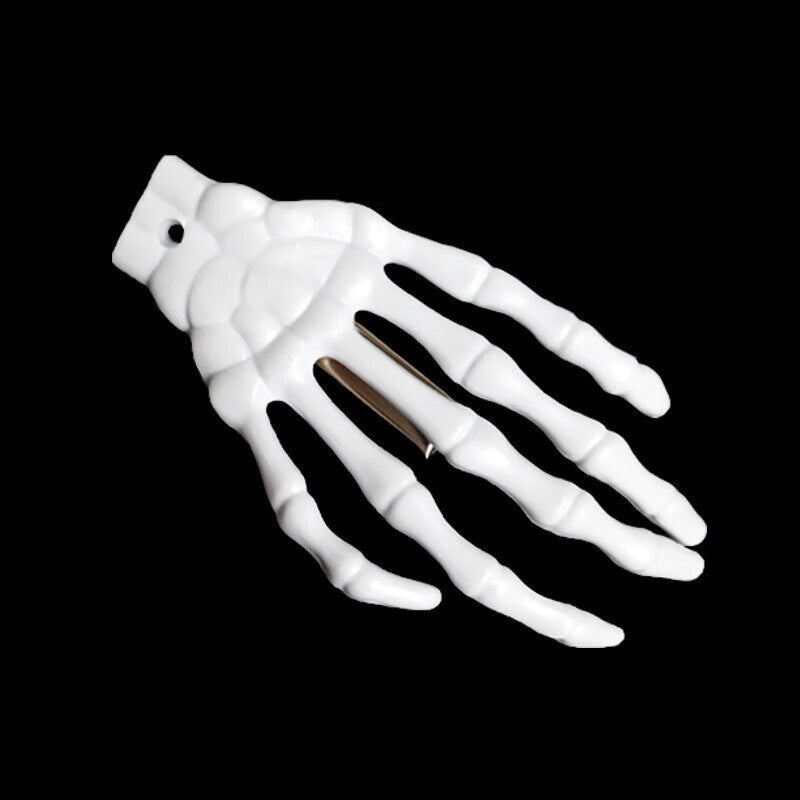 Halloween Glow-in-Dark Skeleton Hand Hair Clip