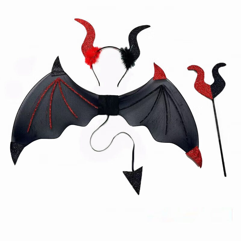 Halloween Bat Wings Cosplay Costume Set