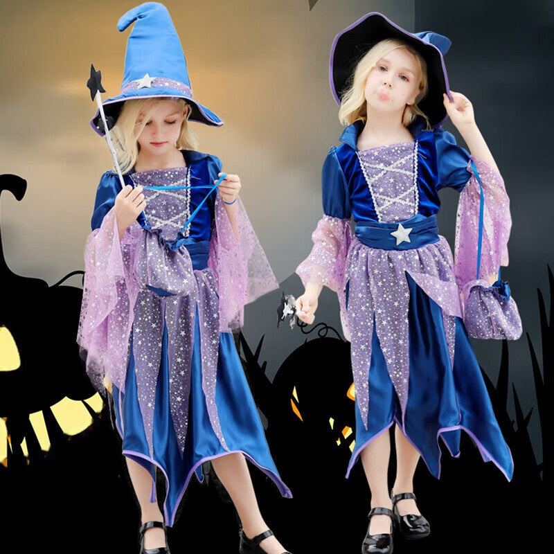 Halloween Witch Princess Dress for Girls