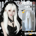 Halloween Lolita White Long Straight Wig