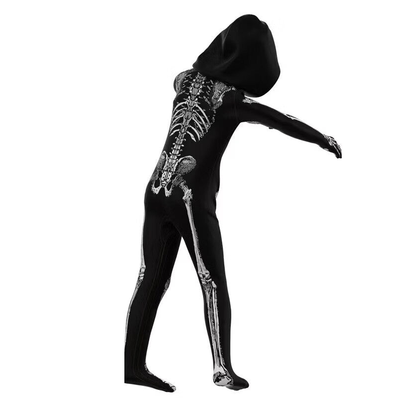 Kids Skeleton Bodysuit Halloween Costume