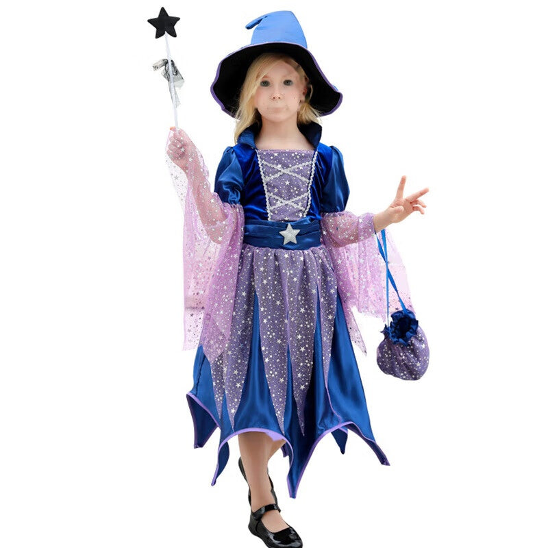 Halloween Witch Princess Dress for Girls