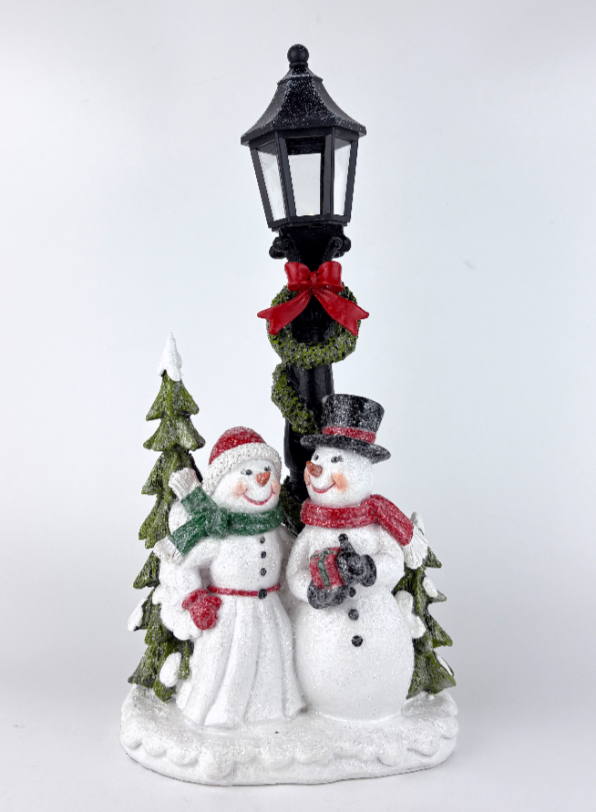 Snowman Street Lamp