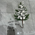 Christmas White Apple Teardrop Ornament