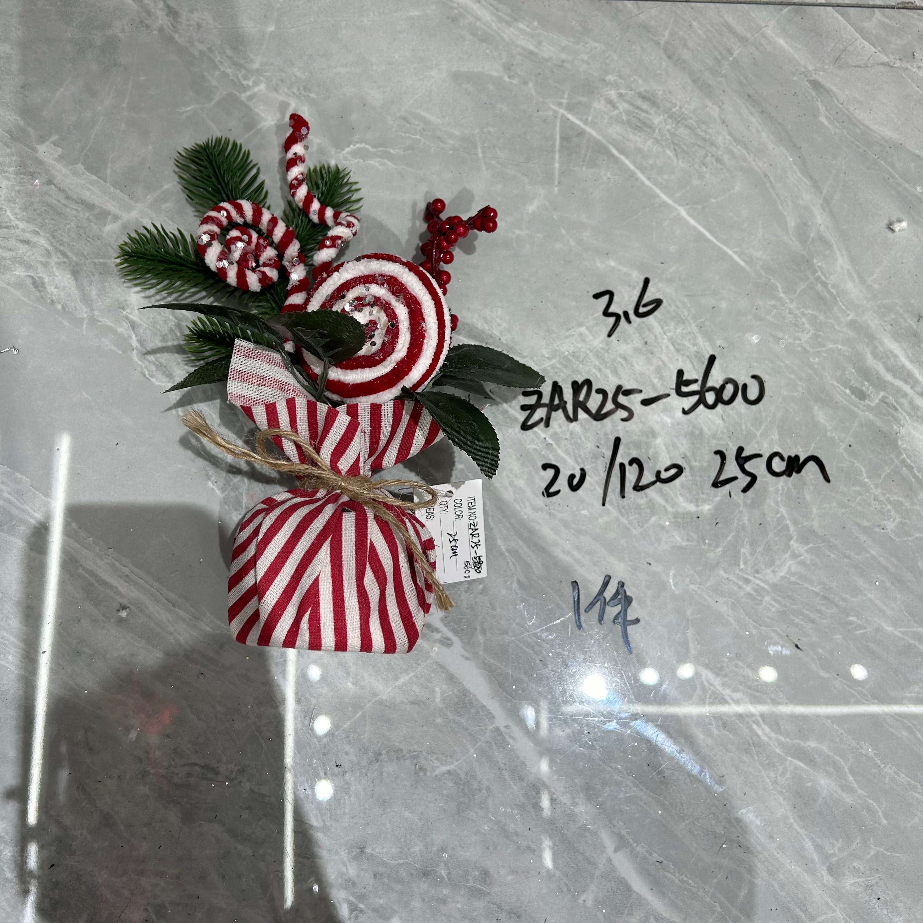 Christmas Red Beans Lollipop Bunch