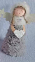 16*6 Standing Angel Christmas Tree Skirt Style 1