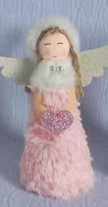 16*6 Standing Angel Christmas Tree Skirt Style 3