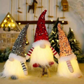30*10 Lighted Sequined Fabric Hat Faceless Old Man