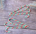2PCS Red-Green-White Candy Canes