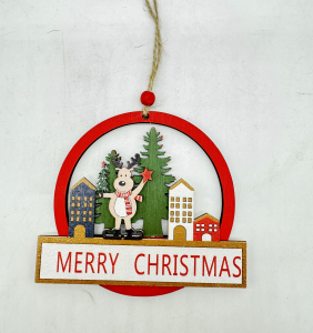 1PCS Wooden Hanging Ornament