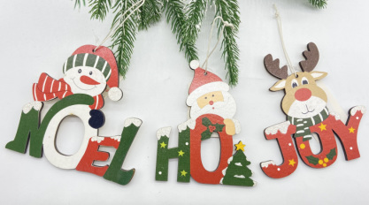 1PCS Wooden Ornament
