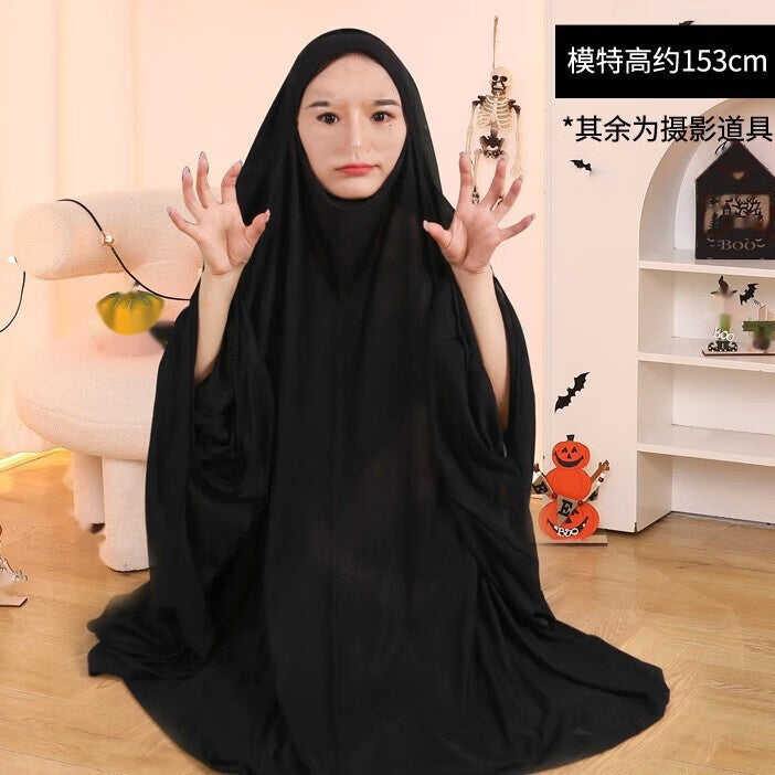 Halloween Tattered Red Cloak Cosplay Costume