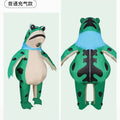 Inflatable Green Frog Costume with Clear Mask