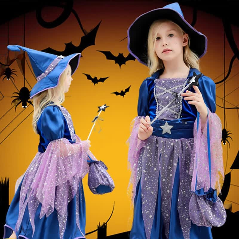 Halloween Witch Princess Dress for Girls