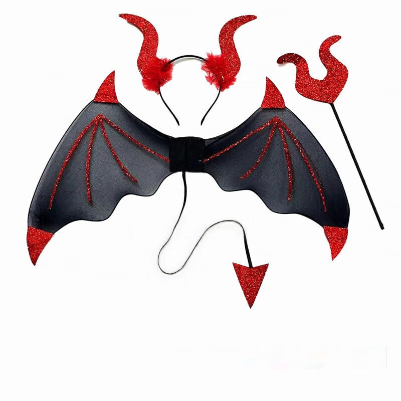 Halloween Bat Wings Cosplay Costume Set